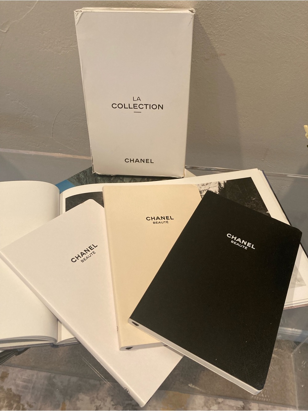 CHANEL Notebooks Set - Black, Cream & White Covers